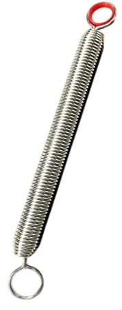 QSTDGVPW Pilates Feder Ersatzfeder, Robustes Übungs Fitness Zubehör, Haken Pilates Ausrüstung, Pilates Bettteile, Rot 3.8x31.7x372mm