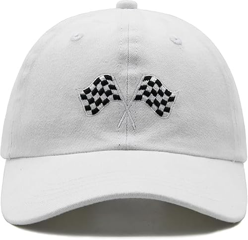 Hatwell Rennwagen Basecap, Verstellbare Kappe für Herren Damen | Baumwoll UV-Sonnenschutz Kappe mit Rennwagen Stickerei, Verstellbar und Geschenk für Auto Fans und Erwachsene