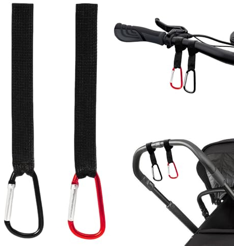 Kinderwagen Haken, Kinderwagenhaken, Haken Kinderwagen, 2 Stück Haken Kinderwagen für Wickeltasche, Handtaschen, Hängesäcke, Rucksäcke, Geldbörsen. Kinderwagen Zubehör, Universelle Passform