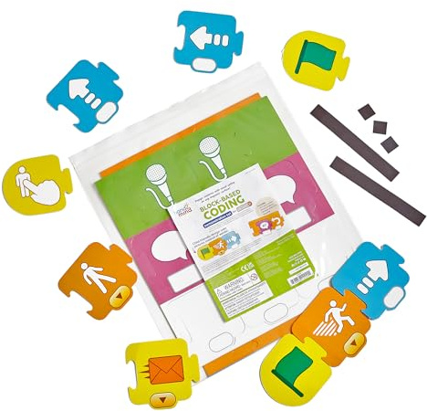 Learning Resources Scratch Jr Block-Based Coding Magnetic Demonstration Set, Learn to Code STEM Activities, Computer Science and Programming for Kids, Coding for Kids, STEM Classroom Teacher Supplies