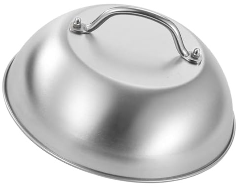 Cúpula de placa, cúpula de derretimiento, herramienta de cocina para boceto tapa de dolio - placa para la prensa de la parrilla/hamburguesa bocino de tocino, cocción para usar en la cuadrícula en PIAS