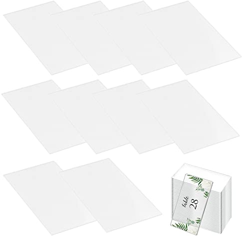 Healifty 20piezas Tarjetas De Asiento Transparentes De Acrílico Para Bodas y Fiestas Tarjetas De Nombre Personalizables Para Decoración De Mesa De Invitados