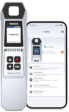 THINKTPMS VENU iPro Handheld Tire Pressure Monitor, Upgrade of G2, Activate/Read/Learn TPMS Sersors, Work with THINKSCAN 689BT, 672, 689 Diagnostic Tools, Programming THINKCAR Sensors Only