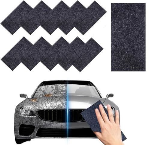 8 Pezzi Panni Rimuovi Graffi Auto, Tessuto Nano Sparkle per Auto Kratzer Entfernen, Rimozione Leggeri Graffi e Lucidatura Vernice, Facile e Veloce, Multiuso, Moto e Biciclette