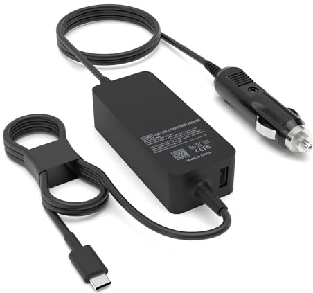12V/24V 118W 100W Universal KFZ USB C Ladegerät Auto Ladekabel Zigarettenanzünder für Lenovo Asus Dell HP Acer Dell Msi Microsoft Surface Razer MacBook Zigarettenanzünder Auto netzteil mit USB Port