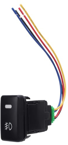Bnineteenteam Interruttore a Pulsante Fendinebbia a LED a 4 Pin Adatto Alla Barra Luminosa DRL con Indicatore per FJ Cruiser Materiale ABS Durevole