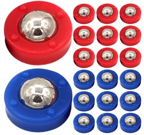ULTECHNOVO Accesorios para Juego de Tejo de Mesa 20 Piezas, Discos y Rodillos de Tejo Mini en Colores Azul y Rojo, Equipo Versátil para Juegos de Salón y Entretenimiento en Casa