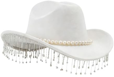 Cowboyhatt män, fin bred kant huvudbonad | Dam cowboy outfit västerländsk hatt - för vuxna damer flickor fest festival karneval konsert bröllop