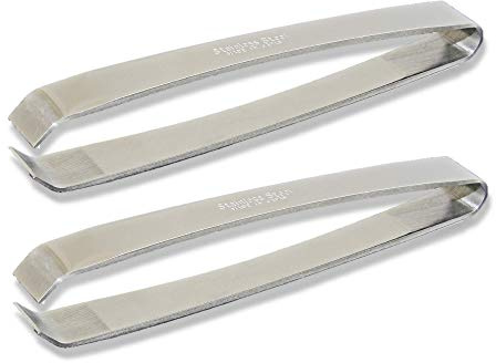 Kwizing Made In Japan Fish Bone Tweezers (2-pack) - Non-Slip, Precision Grip - Debone Salmon, Bass, Catfish - Stainless Steel Handmade Japanese Craftsmanship (4 3/4)