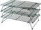 Buckingham 3 Tier Cooling Rack Stackable Non-Stick Durable Metal Wire Black Tray ideal for Cakes Cookies Pastries & Biscuits 40 Cm