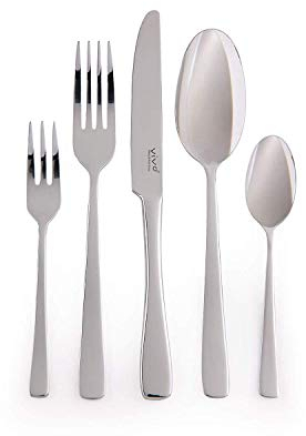 vivo - Villeroy & Boch Group - Voice Basic Tafelbesteck 30 Teilig 6 Personen, Spülmaschinenfest, Rostfrei, Besteck Set, Essbesteck, Messer Gabel Löffel Set, Cutlery Set, Besteckset Edelstahl