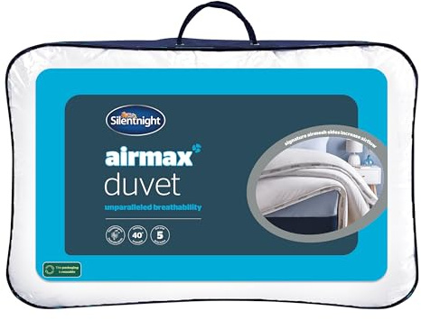 Silentnight Airmax Anti Allergy King Duvet – Breathable and Hypoallergenic 13.5 Tog Duvet Ideal for Colder Months with Airmax Technology for a Comfortable Sleep – King Size