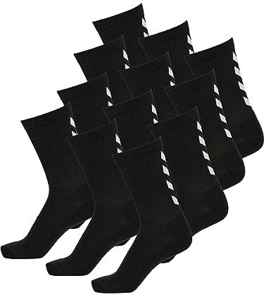 Hummel Socken 3er Set in Grau, Rot oder Blau - REFLECTOR FUNDAMENTAL 3-PACK SOCK - Strümpfe mit Unterstützung für Fußrücken - Sportsocken für Freizeit & Sport