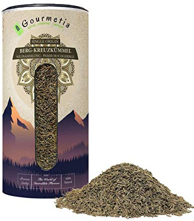 Gourmetia Berg-Kreuzkümmel (Cumin) aus Wildsammlung ganz 500g - persischer Kreuzkümmel, kaiserlicher Kreuzkümmel (Bunium Persicum)