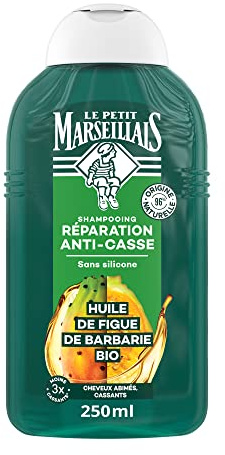 Le Petit Marseillais Shampooing Infusion Réparation, Cheveux Cassants, Infusion de Calendula BIO & Figue de Barbarie BIO, 250ml