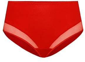 Teyli damtrosor bomull för att dölja brister – bikinis och midjetrosor för kvinnor – trosor bomull damer, röd, XXL plus size