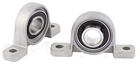 Ruilogod 2ST KP002 15mm Bohrung Vertikale Pendel Flanschanschlussseiten Bearing Pillow Block