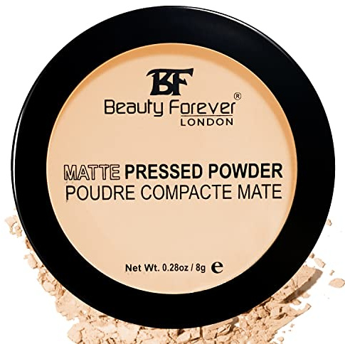 Beauty Forever Matte Pressed Powder, Oil Free & Lightweight, 8gms (01 Transparent)
