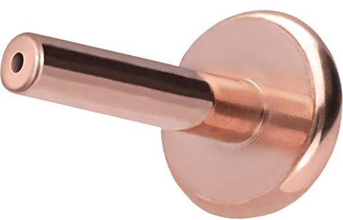 PIERCINGLINE Titan Labret mit Push Fit OHNE AUFSATZ Piercing Ohr Conch Tragus Lippe Nase Medusa Farb & Größenauswahl
