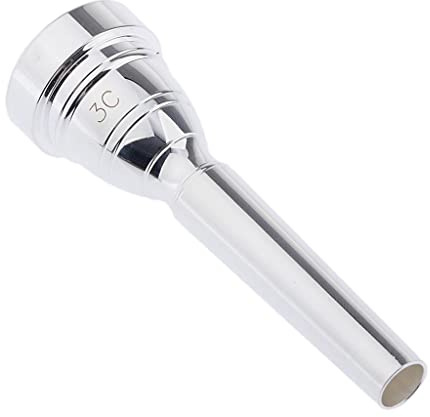 3C/5C/7C Mundstück für Bb Trompete Kupfer Mehrzweckdüse 3C, Silber, 3C