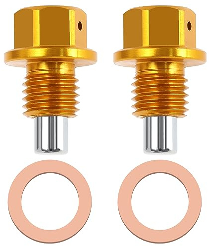 Lot de 2 M12x1.25 Vis de Vidange d'Huile Compatible avec Toyota Compatible avec Nissan en Alliage d'Aluminium
