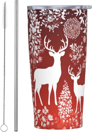 Vasos personalizados, tazas de acero inoxidable personalizadas de 20 onzas, taza de café de viaje aislada con tapa y botella de agua con pajita, regalo personalizado para familiares y amigos, copos de