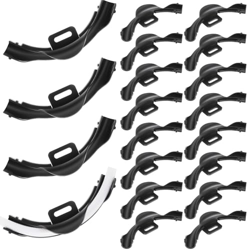 Pushglossy 20 Pcs 1/2 Pex 90 Degree Bend Support, Plastic 90 Degree Elbow Tubing Bend Support Black Pex Fittings Clamps Pipe Holder 1/2 Inch