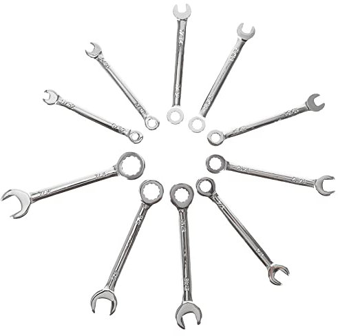 jojofuny 10pcs Mini Spanners Steel Spanners Tool Dual-end Wrench Tool Portable for Home Auto