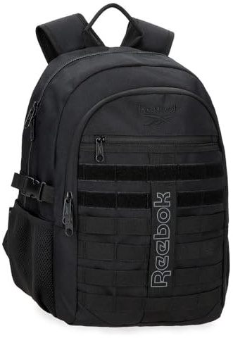 Reebok Cross One Mochila Doble Compartimento Negro 34 cm x 45 cm x 15 cm Poliéster 23,46L by Joumma Bags