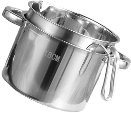 Amosfun Pot De Fusion Double Acier Inoxydable pour Chocolat Beurre Fromage Ustensile De Cuisine Robuste Multifonction pour Chauffage sur Plaque
