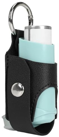 per inalatore, portatile, in pelle PU, per campeggio, viaggi, viaggi di lavoro, casa, scuola, Nero, Refer to description, Unisex