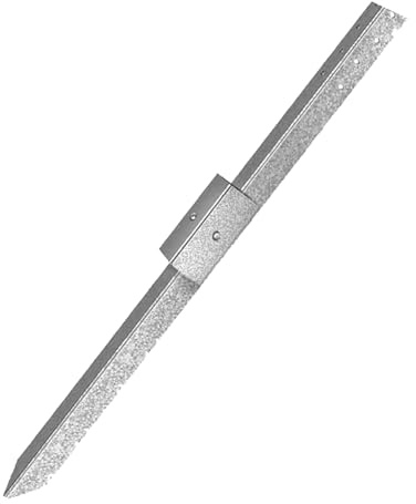 Steel Fencing Poles - Sturdy Galvanised Metal Posts, Ground Anchor Posts, Strong Garden Supplies, Rust-Resistant and Weatherproof Safe Fencing, Lasting Use Fence for Garden, Garden and Imm