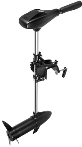 MIIWWOWO Outboard Trolling Motor Electric Outboard Engine Electric Trolling Motor and Rechargeable Battery with Forward 5 Gears Reverse 3 Gear, Boat Engine for Fishing, Aquaculture, Outdoor Tourism