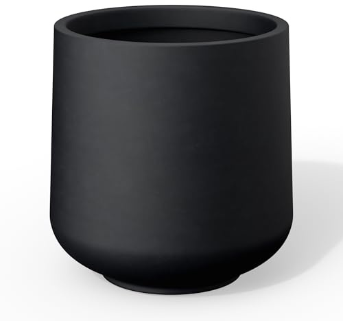 Kante Maceta, hormigón, Negro, 29,5 cm de Profundidad