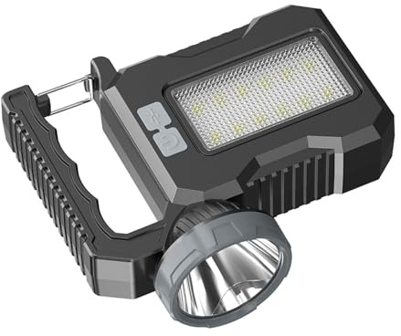 Psdndeww Lampe de poche solaire haute luminosité avec chargement USB, lampe de poche LED solaire portable pour camping et patrouilles de nuit