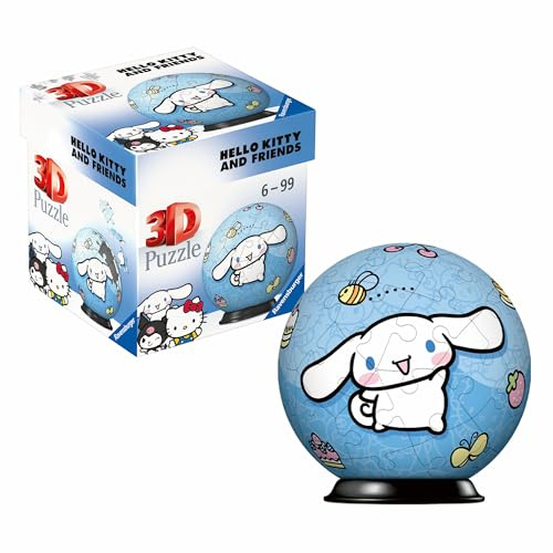 Ravensburger Hello Kitty Cinnamoroll 54 piece 3D Jigsaw Puzzle for Kids Age 6 Years Up - Educational Toys & Games for Kids