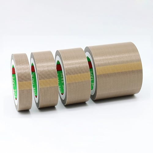 XEIJAYI PTFE-Band, Teflonband, 0,13 mm dick, 13–20 mm breit, for Vakuumiermaschinen und die Elektroindustrie, 10 Meter lang, 19 mm(20mm)