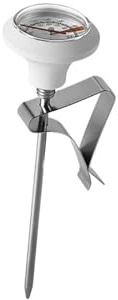 Termometro A Quadrante Da 0 A 100 ℃ For Caffettiera, Bricco For Schiuma Di Latte, Strumento Di Misurazione Della Temperatura Professionale For Cucina E Bar(1pcs White)