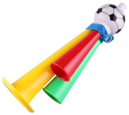 YARNOW 6piezas Trompeta De Plástico Para Animar Fútbol Bocina Ruidosa Ruido Para Partidos y Fiestas Color Aleatorio Para Niño Niña