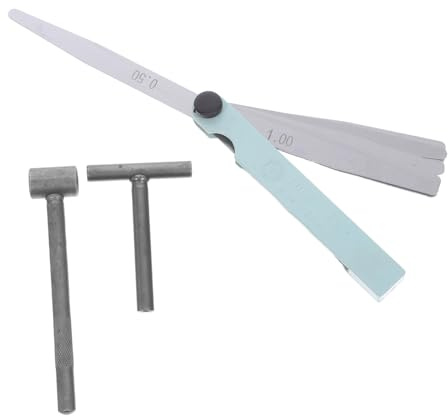 HONMEET Strumento Regolazione Valvole con Chiave T Manico per Misurazione Gioco Valvole Utensile Motore Resistente e Adattabile per Officine e Te