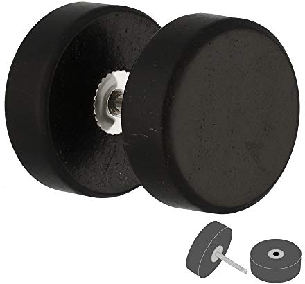 Treuheld Piercing Fake Plug - Holz - Schwarz [02.] - 1.0 x 8 mm