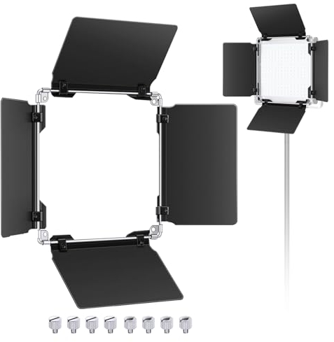 Neewer Profi LED-Videoleuchte Barndoor für Neewer 480 LED-Licht Platte, Feste Metallkonstruktion (nur Torblende eingeschlossen)