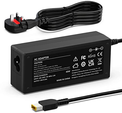 45W Laptop Charger Compatible with Lenovo Thinkpad T440 T450 T460 Series