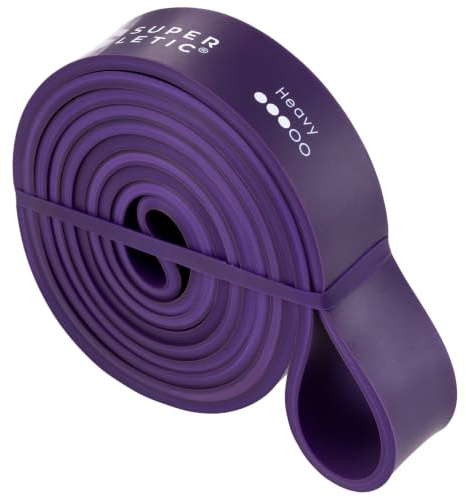 SUPERLETIC Powerbands, Widerstands-Fitness-Bänder, einzeln oder im Set, Pullup-, Resistance und Bodyweight-Training, 5 Stärken, inkl. Workout-Guide