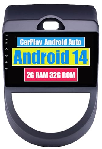 RoverOne Autoradio GPS für Kia Soul 2009 2010 2011 2012 2013 mit Android Navigation Stereo Touchscreen Bluetooth Multimedia WiFi USB Mirror Link