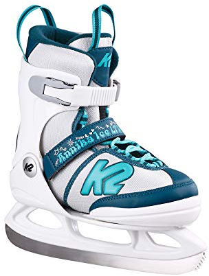 K2 Skates Mädchen Schlittschuhe Annika Ice LTD, White - Blue, 25E0308