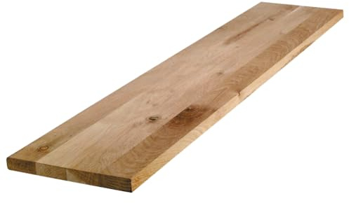 FORESTEA Tablette chêne Massif lamellé collé abouté 1200 x 400 x 18 mm - FSC 100%