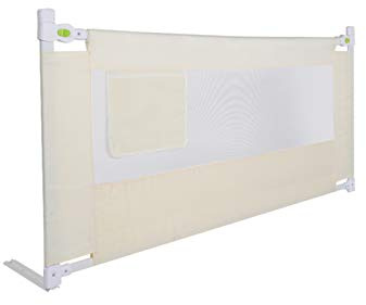 Cocoarm Klappbares Kinderbettgitter, Rausfallschutz für Bett, 180 x 68 cm, Atmungsaktiv und Sichtbar, Sicherheitsschutz für Kleinkinder
