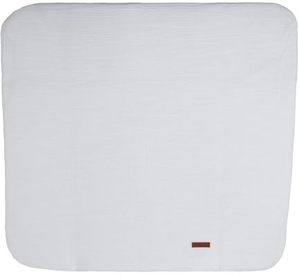 Baby's Only - Baby Wickelauflagenbezug 75x85 cm - Bezug für Wickelauflage Breeze - Abwaschbare Bezug für Wickeltischauflage - Aus Baumwolle - Weiß