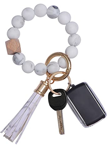AOKSUNOVA Schlüsselanhänger Armband Autoschlüsselanhänger Perlen für Frauen
